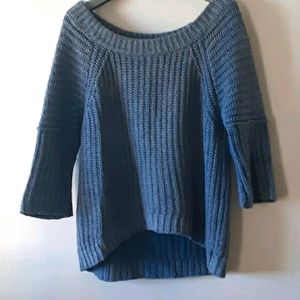 Free People Drop Shoulder Jean Blue